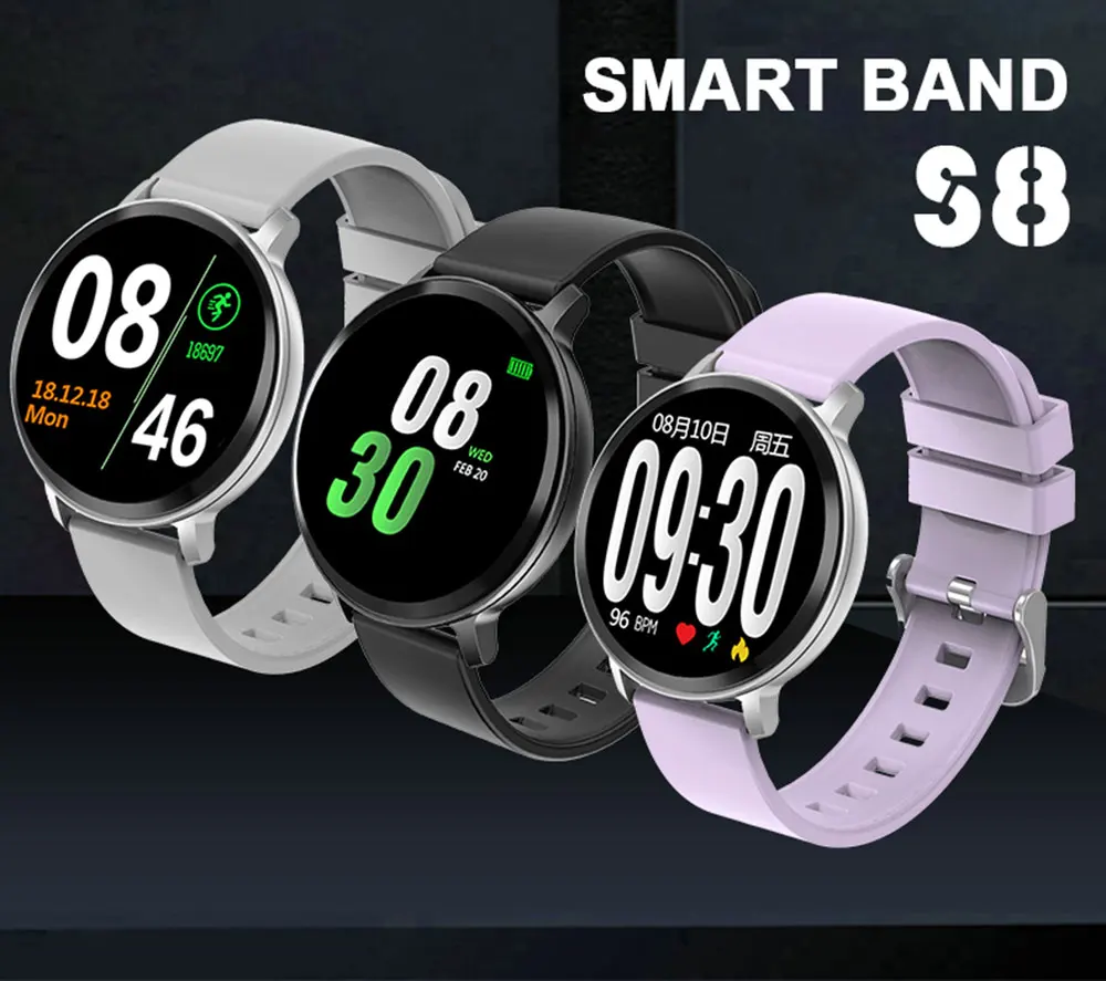 pressão arterial smartwatch mulher relógio inteligente à
