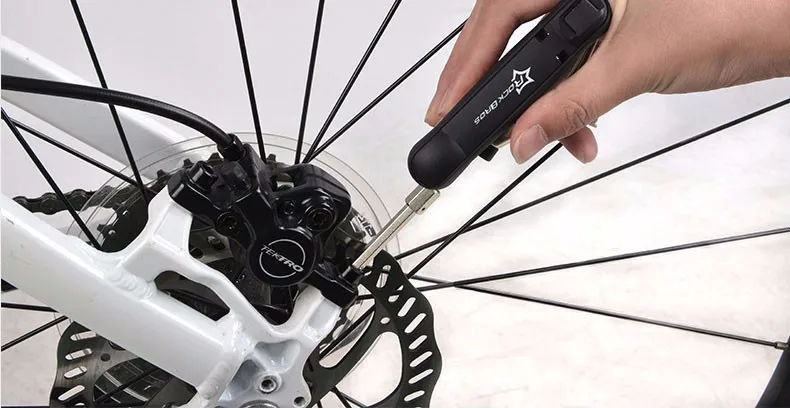 28Multi-function ROCKBROS 12 in 1 Bicycle Pocket Repair Tools Set Folding Mini Cycling Bike Maintaining Tools Chain Hook Hex Key