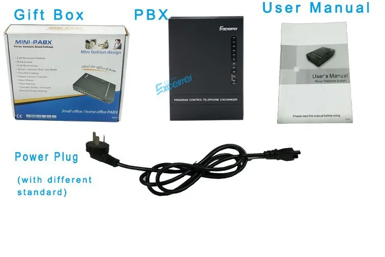 PBX casa EXCELLTEL MD208 2 PSTN 8 extensões