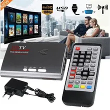 HDMI HD 1080 P VGA DVB T2 TV Box А. В. CVBS DVB-T2 тюнер Приемник для ЖК/ЭЛТ-Монитор С Дистанционным Управлением Подходит Румынии Украина