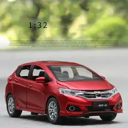 1:32 для Honda Fit сталь пистолет модель игрушки Autos De Juguete Звук Свет отступить скоростные колеса литья под давлением модель автомобиля игрушка