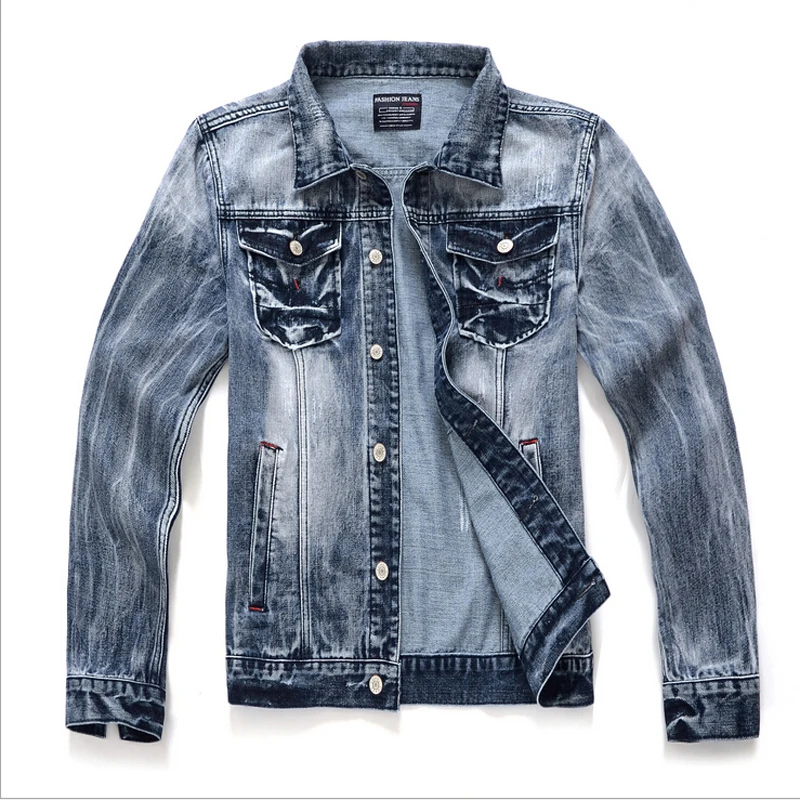 Fashion Short Men's Denim Jacket M-XXL 