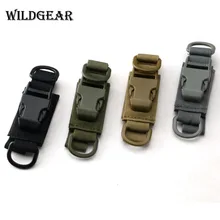 

Multifunction Durable EDC Waist Keychain Molle Webbing Backpack Buckle Keychain Airsoft Outdoor Camping Hiking W/Adhesive Strap