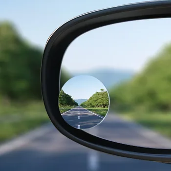 

2Pcs Auto 360 Wide Angle Round Convex Mirror Car Vehicle Side Blindspot Blind Spot Mirror Small Round HD Wide Rearview Mirror