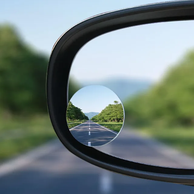 2Pcs Auto 360 Wide Angle Round Convex Mirror Car Vehicle Side Blindspot