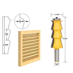Бесплатная доставка 1 шт. 1/2 "хвостовиком большой Реверсивный корона литья 2 Бит Маршрутизатора Бит линия нож Tenon резак для