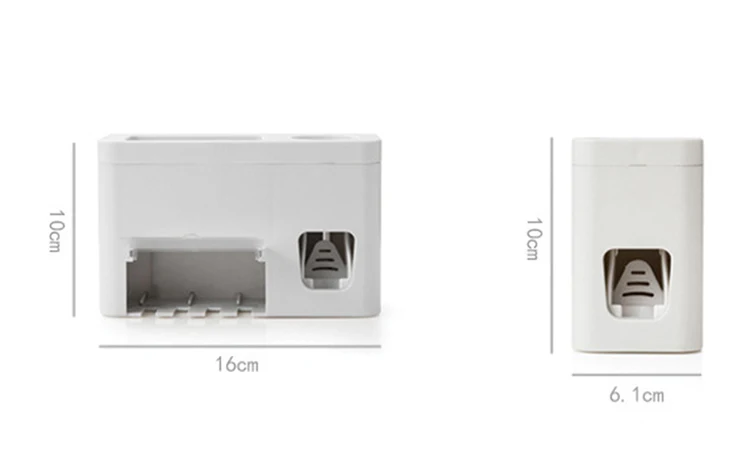 1 комплект держателя зубной щетки дозатор зубная щетка настенный кронштейн инструмент ванной