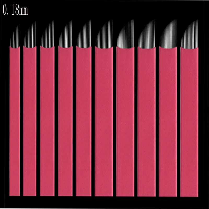 

500 Pcs Hot Sell Laminas Para Tebori 12 Laminas Agulhas 12U Shape Hard 12 Tebori Promocao For Permanent Makeup Pen