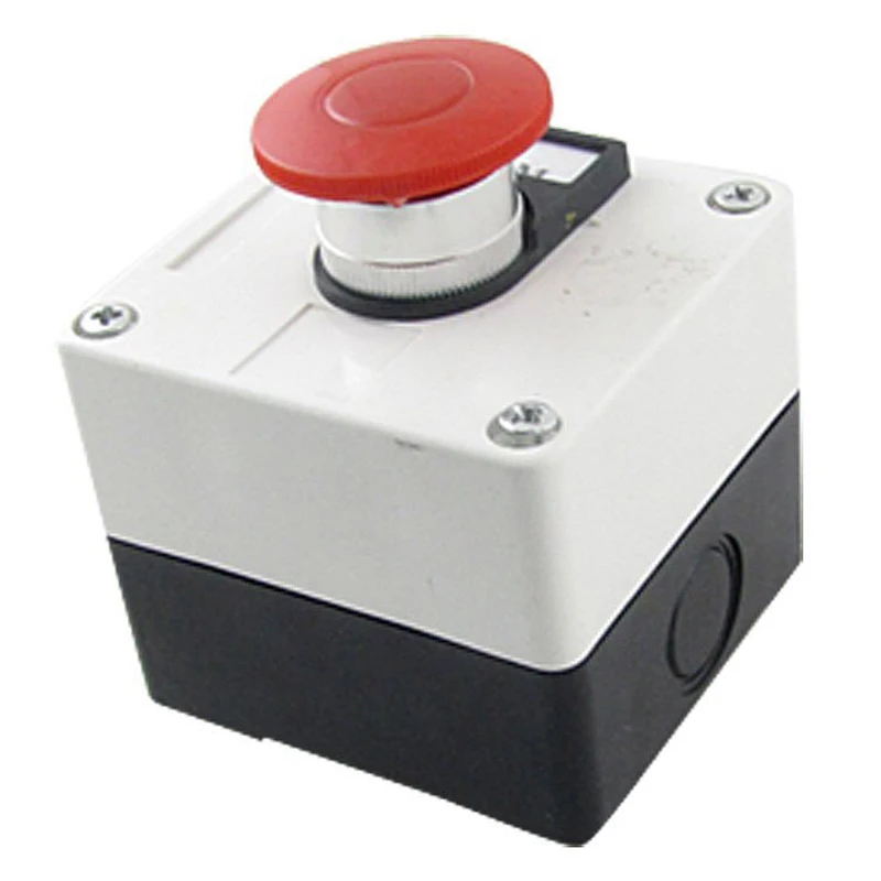 

600V 10A Momentary Switch Red Green Mushroom Push Button Station