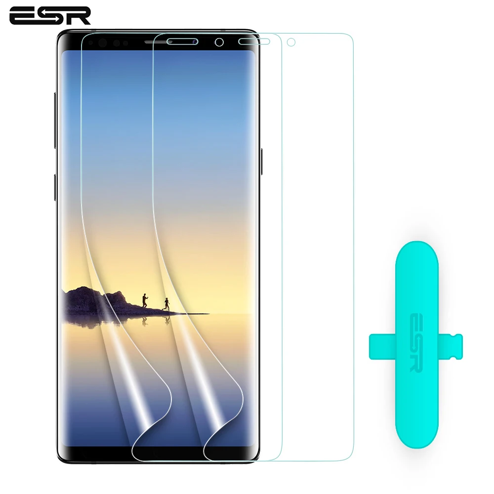 

ESR 2pcs/lot Soft TPU Full Covered Screen Protector for Samsung Galaxy Note 9 Crystal Clear Skin Film Ultra-Thin Protective Film