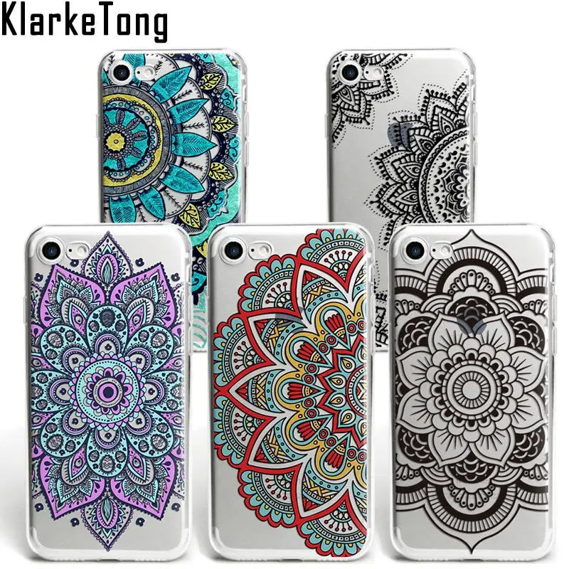 KlarkeTong Brand Boho Floral Case For iPhone 6s Mandala