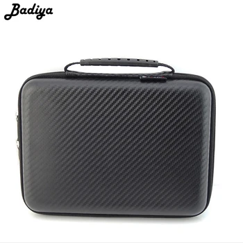 

Portable Men Waterproof PU Leather Black Handbag USB Flash Drive Holder Bag Box Totes Large Capacity Male Bolsa