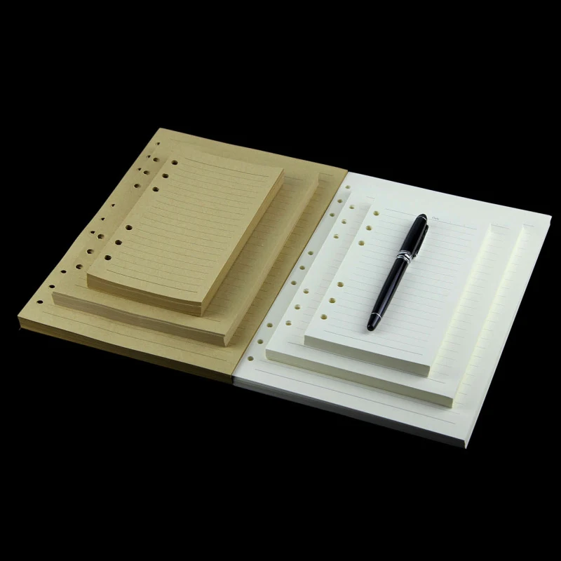 a6 a7 woodfree paper check lined dots blank spiral
