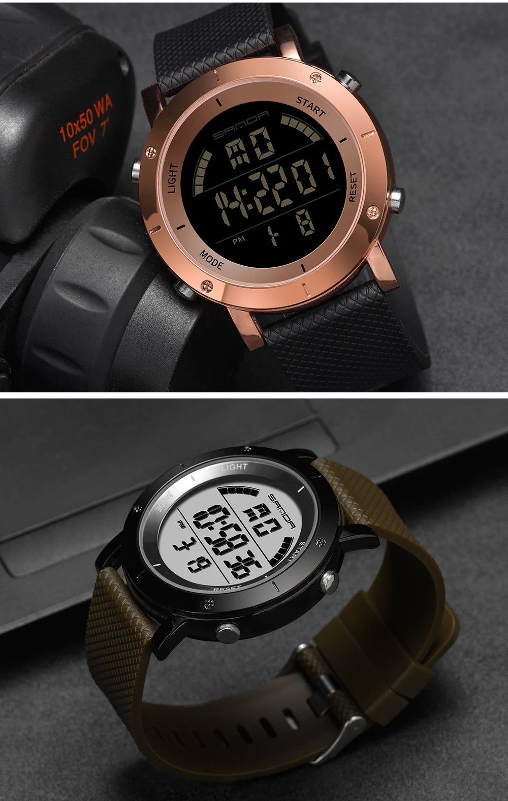 SANDA 410 Free Shipping Sport Men Watches Waterproof Led Electronic Digital Fashion Mens Wristwatch Relogio Masculino Hodinky (11)