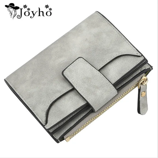 

2019 Leather Women Wallet Hasp Small and Slim Coin Pocket Purse Women Wallets Cards Holders Luxury Brand Wallets Designer Purse