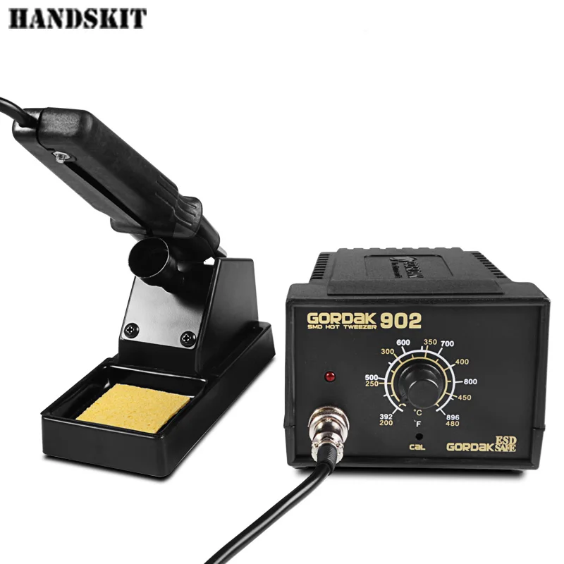 

220V 75W 902 SMD Tweezers Soldering Station Hot Air Soldering Station Soldering Iron Soldering Stand Welding Tool Kit