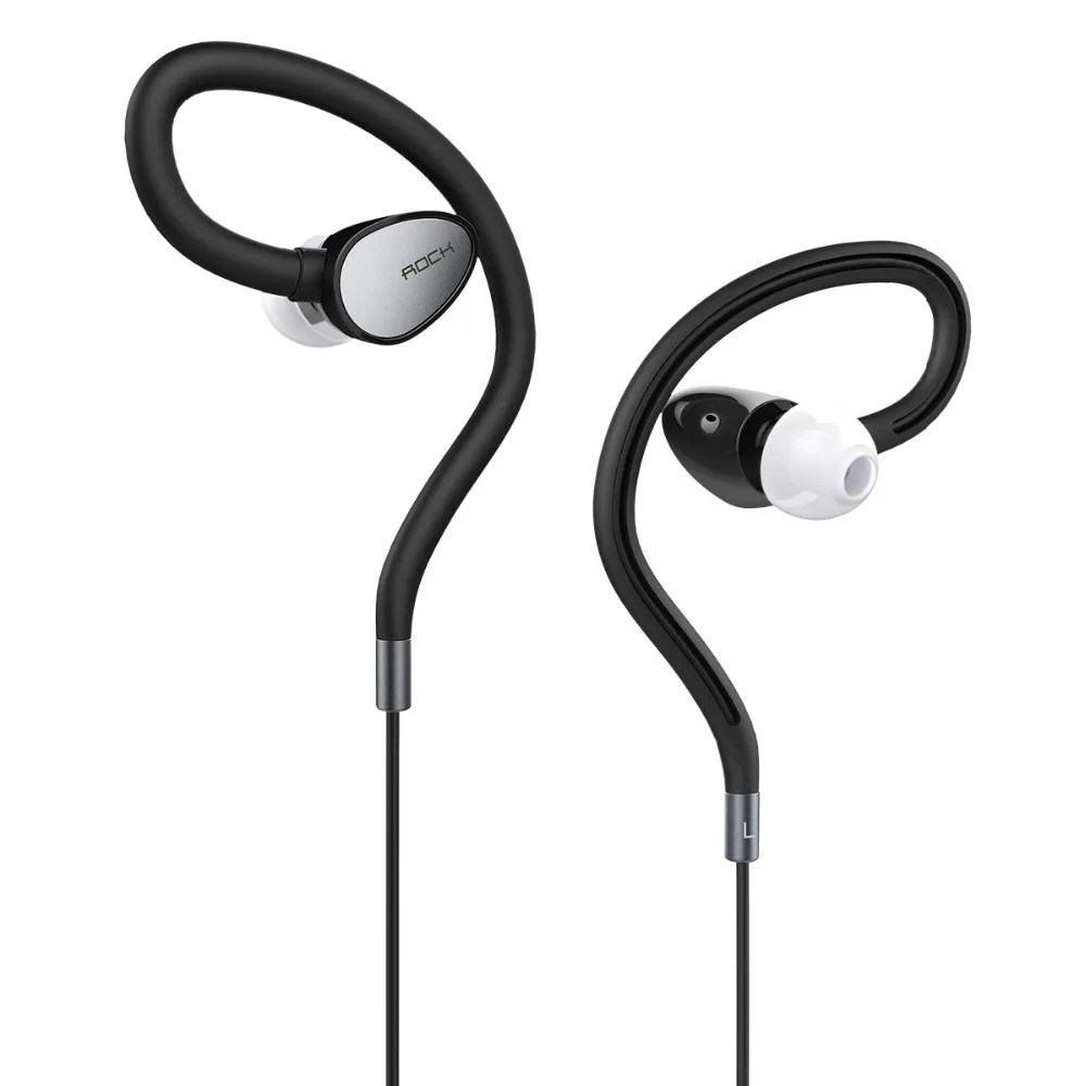  Newest 100% Original Rock Zircon Sport Stereo Earphone Running Sports Earphone Ergonomic Design Headset With Mic Free Shipping 