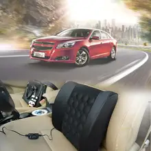 VODOOL электрический автомобиль авто массаж талии Сиденье Поддержка спинки автомобиля трикотажная ткань массаж поддержка поясницы