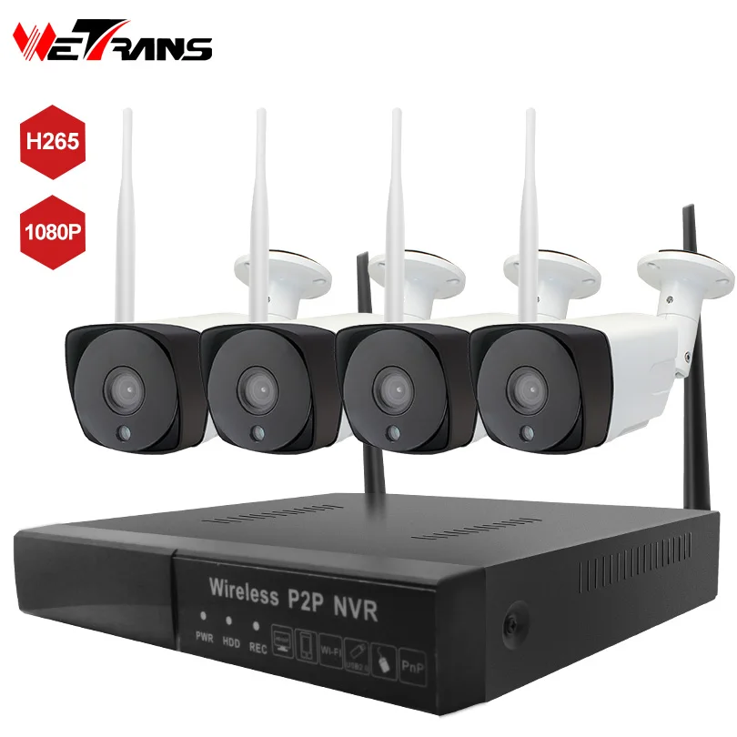 

Система видеонаблюдения Wetrans, HD 1080P H.265 IP, NVR, ночное видение, водонепроницаемая
