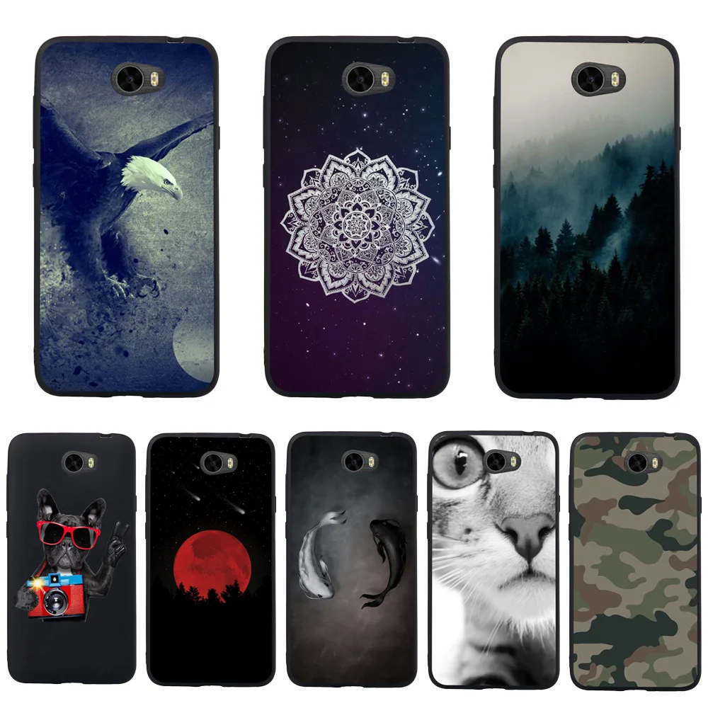For Huawei Honor5A LYO-L215.0" Phone Case JLNYU Luxury Matte Silicone Soft Shell Y5II Y5 2 Black Fashion Cute Back Cover Cases |