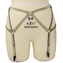 Для танцев на шесте тела портупея, Пастельная готика фетиш одежда бондаж Подвязки Свадебные Пояс для чулок рейв ноги подвязки