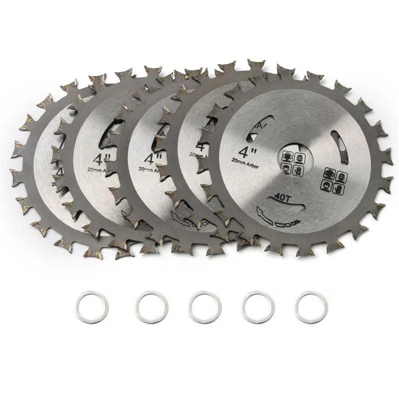 5pcs/set Round Hardness Alloy Circular Saw Blade Wood Cutting Blade