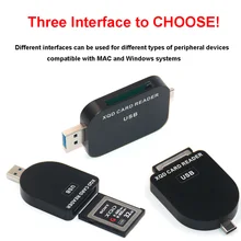 Alician XQD SD Card Reader 500MB S High Speed XQD2.0 USB3.0 HUB Camera Kit Adapter Black