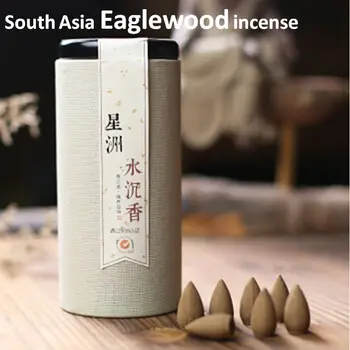 

100pcs Natural Reflux Tower Incense South Asia Eagle-wood incense Smoke incense cones Backflow Incense Bullet free shipping