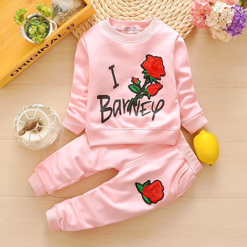 BibiCola Baby Girls Clothing Sets Spring Autumn Kids Girls Clothes Baby