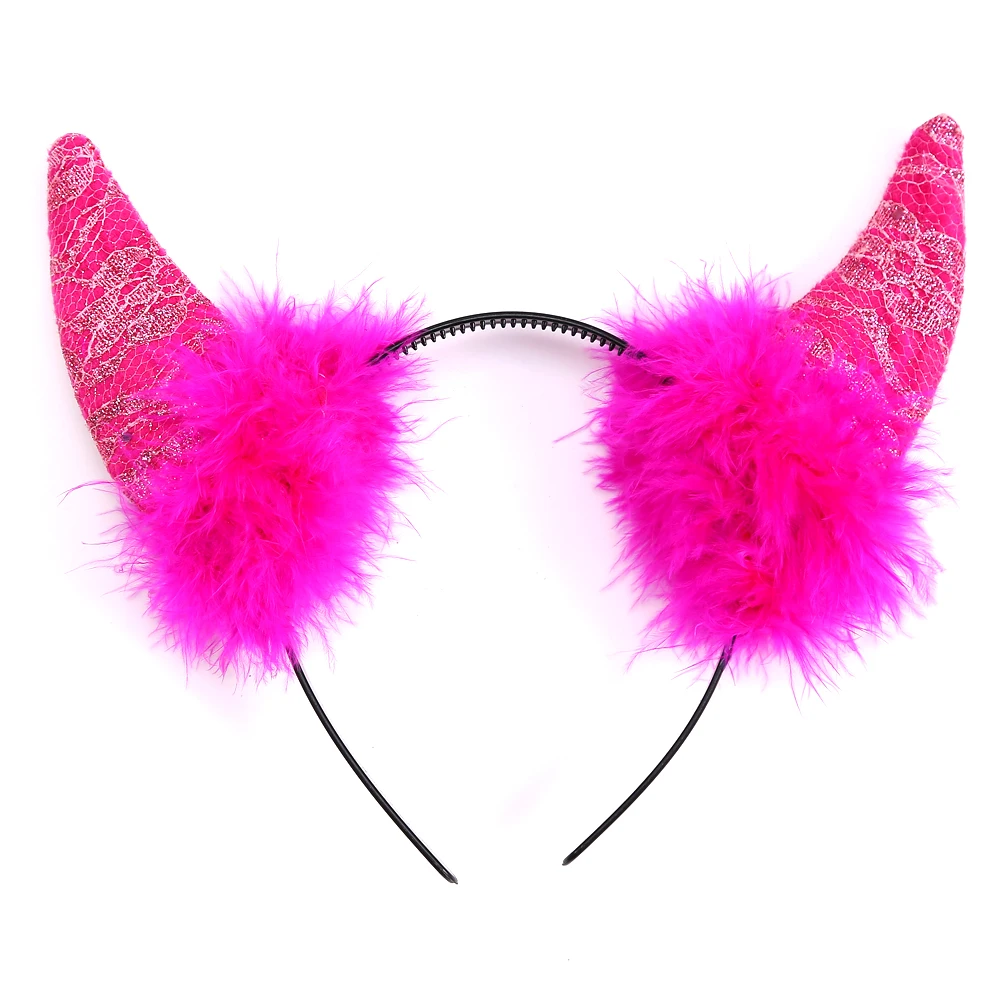 Glitter lace elegant devil headband 50 off for 3pcs fun hen bridesmaid