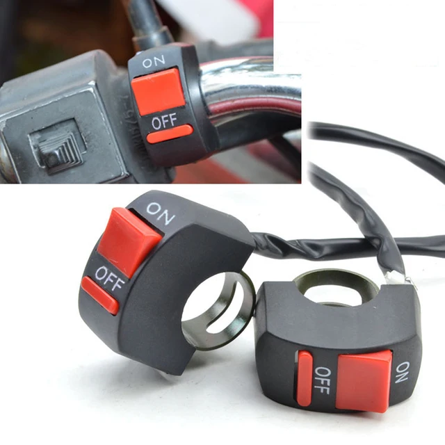 Youwinme Universal 7/8" Moto Motorcycle Switch ATV Bike Handlebar LED