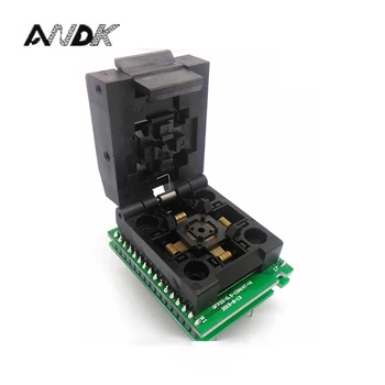 

QFP32 TQFP32 LQFP32 Double Board IC51- 0324-805 Pitch 0.5mm Clamshell Programming Socket Size 5*5 QFP SMD/SMT Test socket