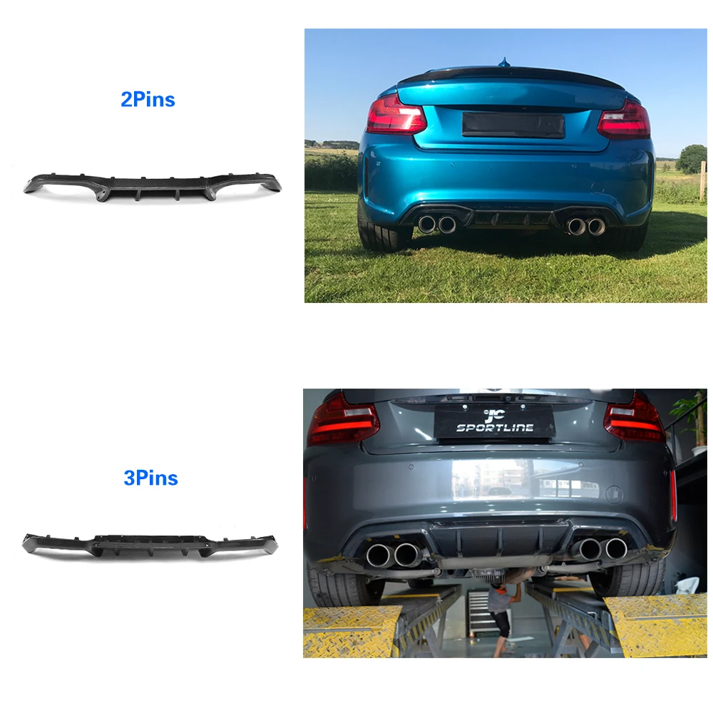 Задний диффузор спойлер для BMW F87 M2 Base Coupe 2 Door 2016 2017 углеродное волокно/FRP|spoiler