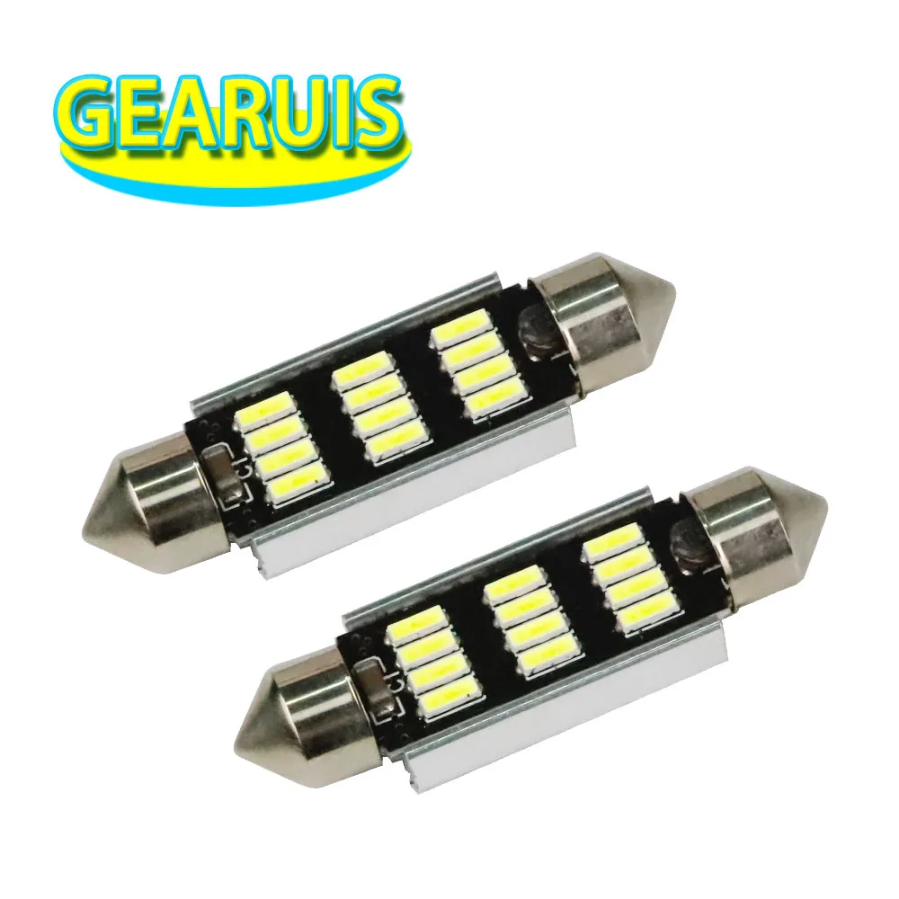 10 шт. гирлянда 31 мм 36 39 41 Светодиодная лампа C5W сверхъяркая 4014 SMD Canbus без ошибок для