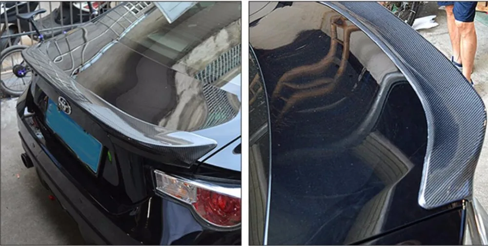 JINGHANG углеродное волокно заднего крыла багажника выступ Спойлеры для Subaru BRZ TOYOTA GT86 2012 2013 быстрая EMS