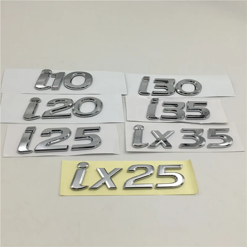 For Hyundai i10 i20 i25 i30 i35 ix25 ix35 Emblem Logo Rear Trunk Tail Nameplate Car Stickers|Car Stickers| - AliExpress