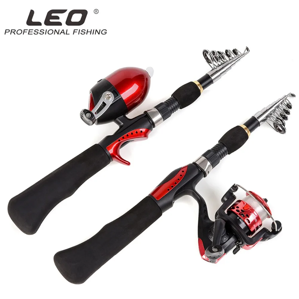 الغزل قصبة الصيد مع الصيد بكرة حقيبة 1.6 متر الأحمر المحمولة السفر الكربون الصيد قضيب كومبو قصبة صيد خشبية معالجة مجموعة دي pesca