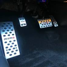 AT/MT Acceleratore freno Resto Del Piede Del Pedale Pad Accessori Sticker Per Nissan Tiida Sylphy Marzo Livina Soleggiato Qashqai Teana NISMO
