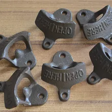 Рекомендуется нож СТЕНЫ ФИКСИРОВАННОЙ настенный открывалка для бутылок крючок пиво вина крепление Медь здесь Металл Cap Catcher Винтаж