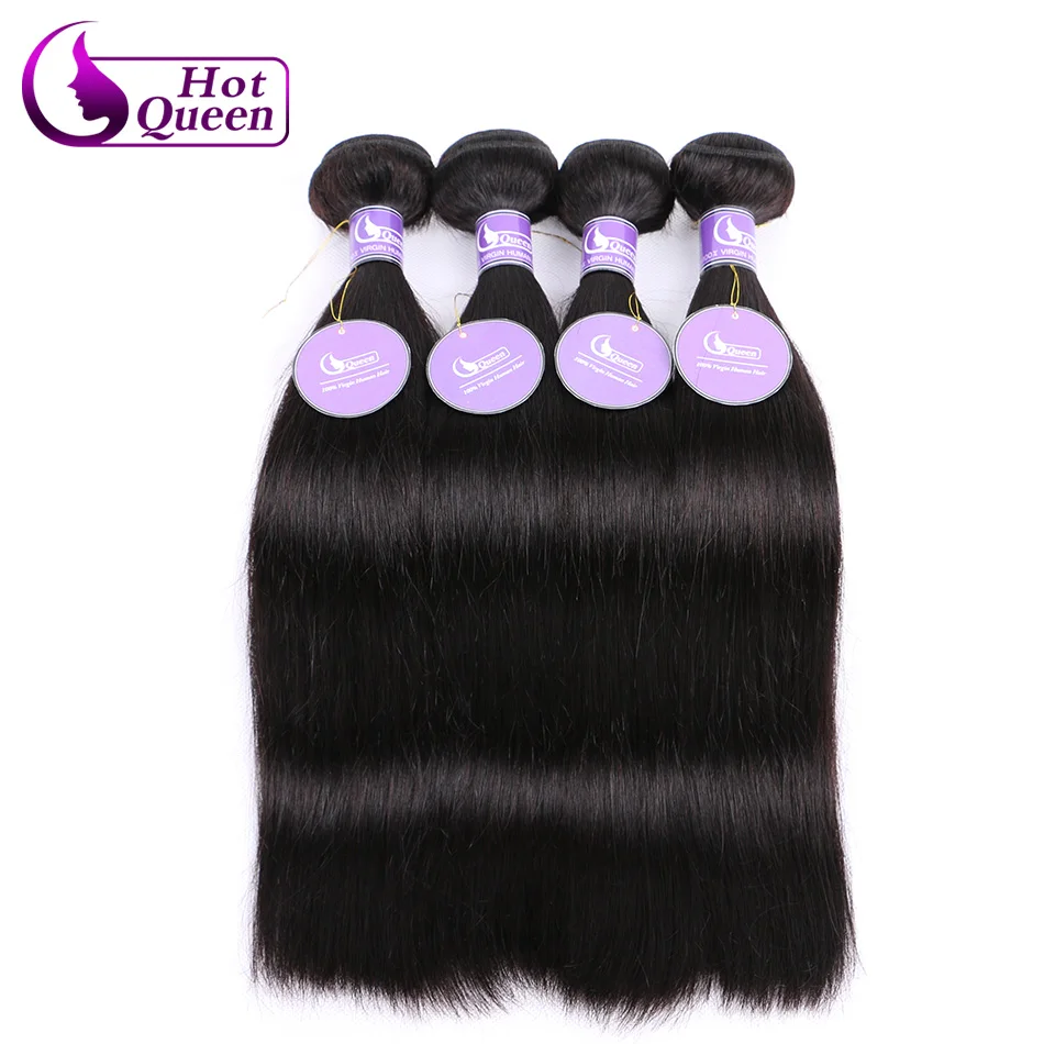 Brazillian Straight Hair 4 Bundles Straight Hair 8A Grade Virgin