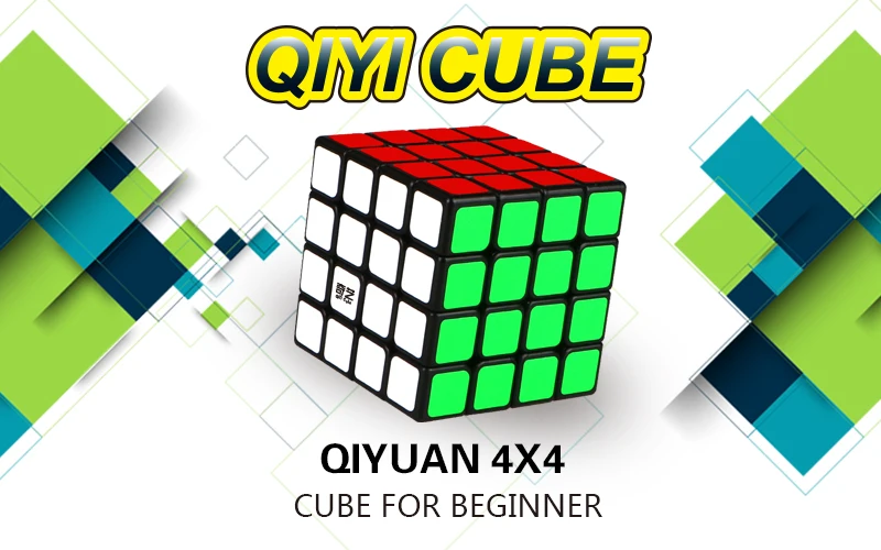 Qiyi Qiyuan S 4x4x4 волшебный куб без наклеек Qiyuan черный пазл скоростной куб Развивающие игрушки для детей начинающих