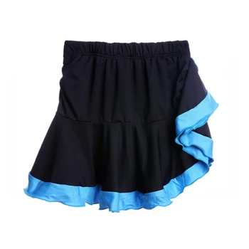 

Latin Dance Skirt Child Dance Bottoms Fringe Dance Skirt with Safety Pants