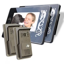 2V2 7 pulgadas TFT LCD Monitor 1/3 CMOS impermeable cámara de visión nocturna Video puerta sistema de intercomunicación teléfono