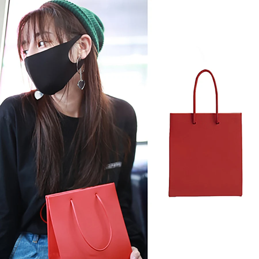 

Large-capacity Solid Color Handbag Fashion Women Tote Bag Elegant Simple Women's Bag Street Casual Messenger Bag New 2019