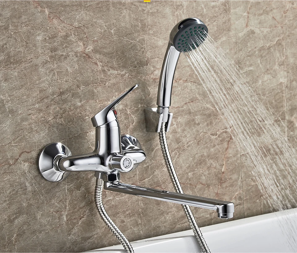 Ledeme New Bathtub Faucets A Set 27cm Length Outlet Rotated Brass Body Bathroom Shower Faucet Handle Options Bathtub Faucet Bathtub Faucets Aliexpress