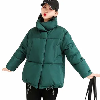 

2019 New Plus size fashion short Outerwear winter Down cotton jacket women Thicken Cotton-padded jacket student cotton coat G481