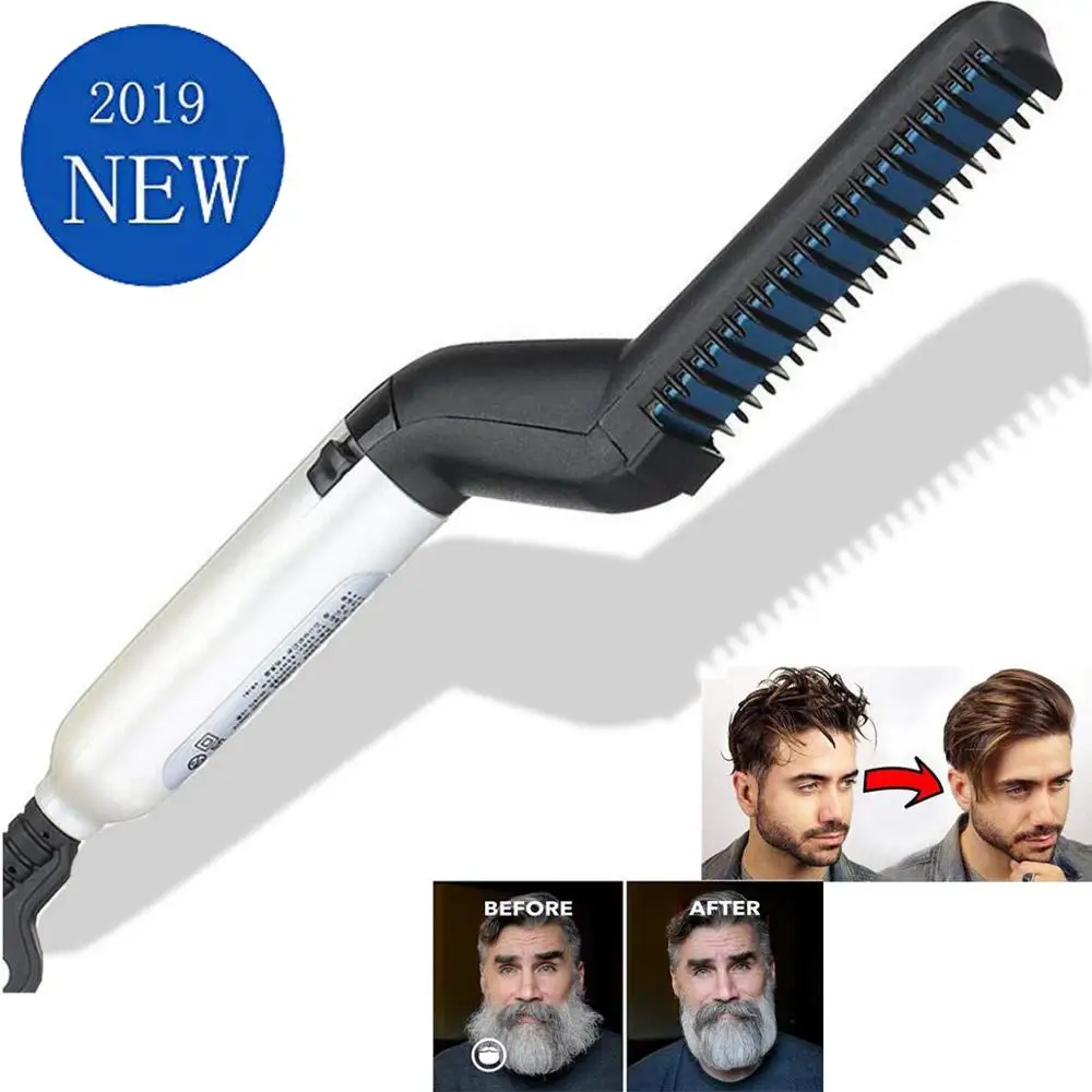Men Beard Straightener Styler Comb Multifunctional Hair Curling Curler Show  Cap Tool Styling Accessory