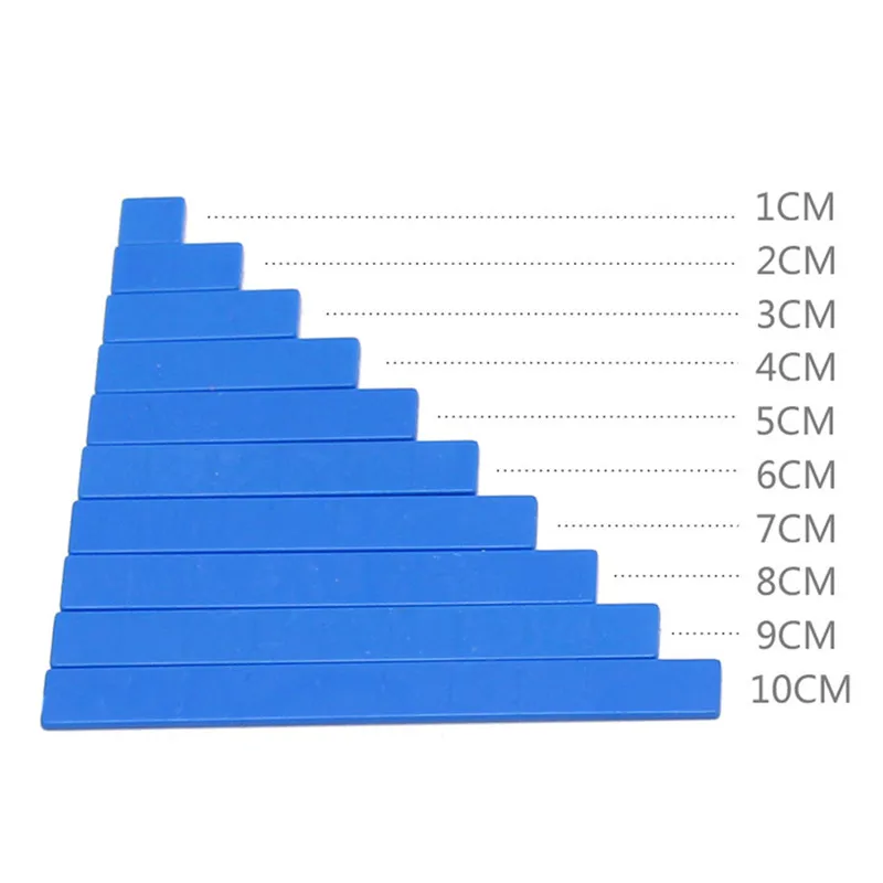 50 шт./компл. Пластик Монтессори линейки для арифметики для раннего развития детей детские математические обучения подсчет математические игрушечная линейка для детей дошкольного возраста