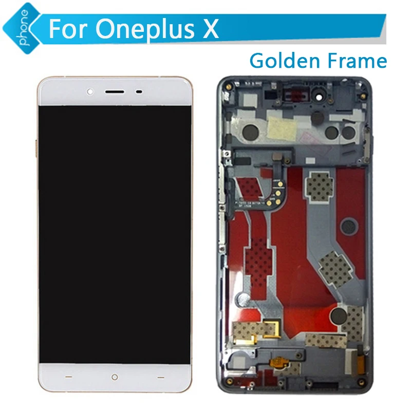 

For Oneplus X LCD Display Touch Screen Digitizer Assembly with Frame White Free Shipping