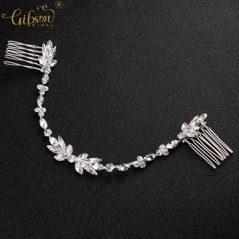 

Hairpin Wedding Hair Accessories Rhinestone Chain Bridal Comb Women Headwear Jewelry Dress Hair Side Comb
